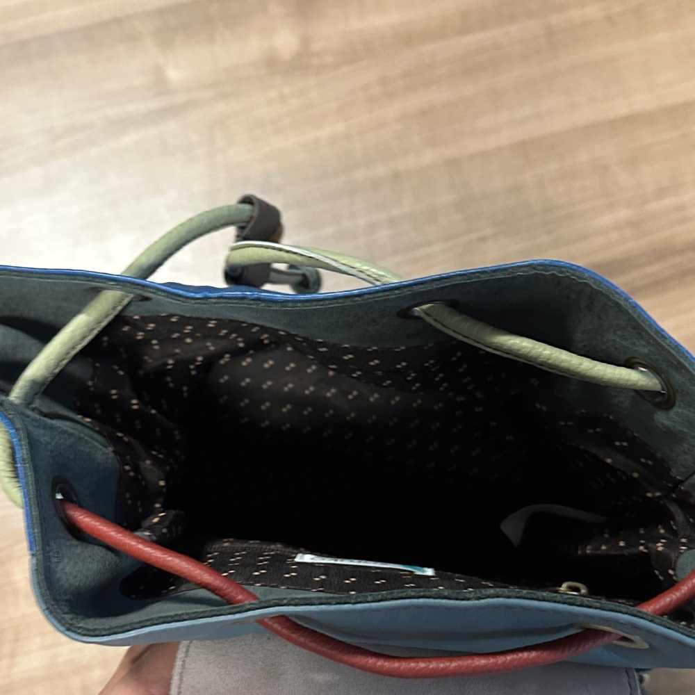 Multicolor Leather Backpack - Picture 3 of 4